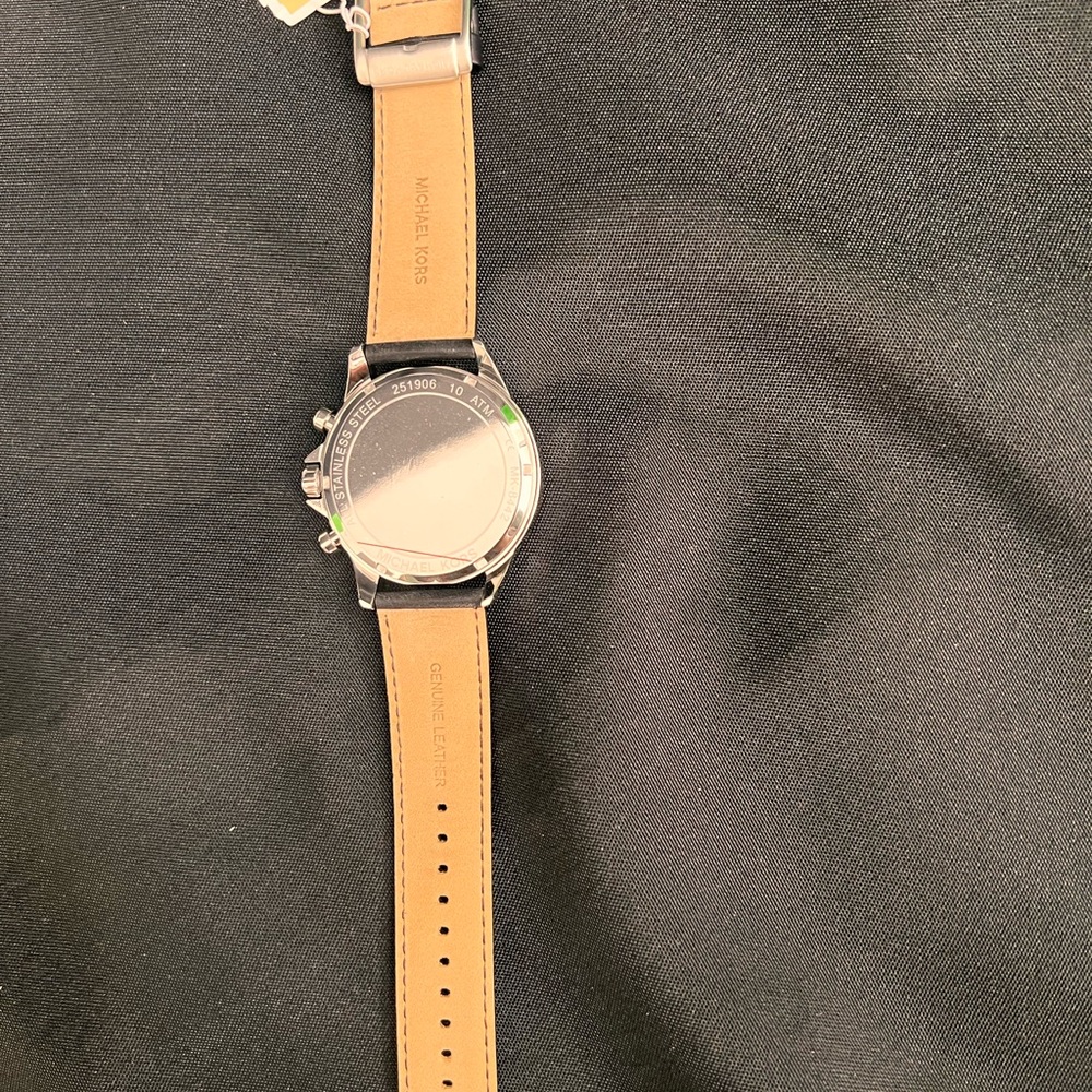 Michael Kors Black and Silver Chronograph Watch 44MM - Picture 4 of 5
